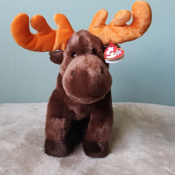 Ty Chocolate Moose Buddy🦌Large Plush Wildlife🦌Kids Toy Animal Collectible, NWT - Picture 1 of 11